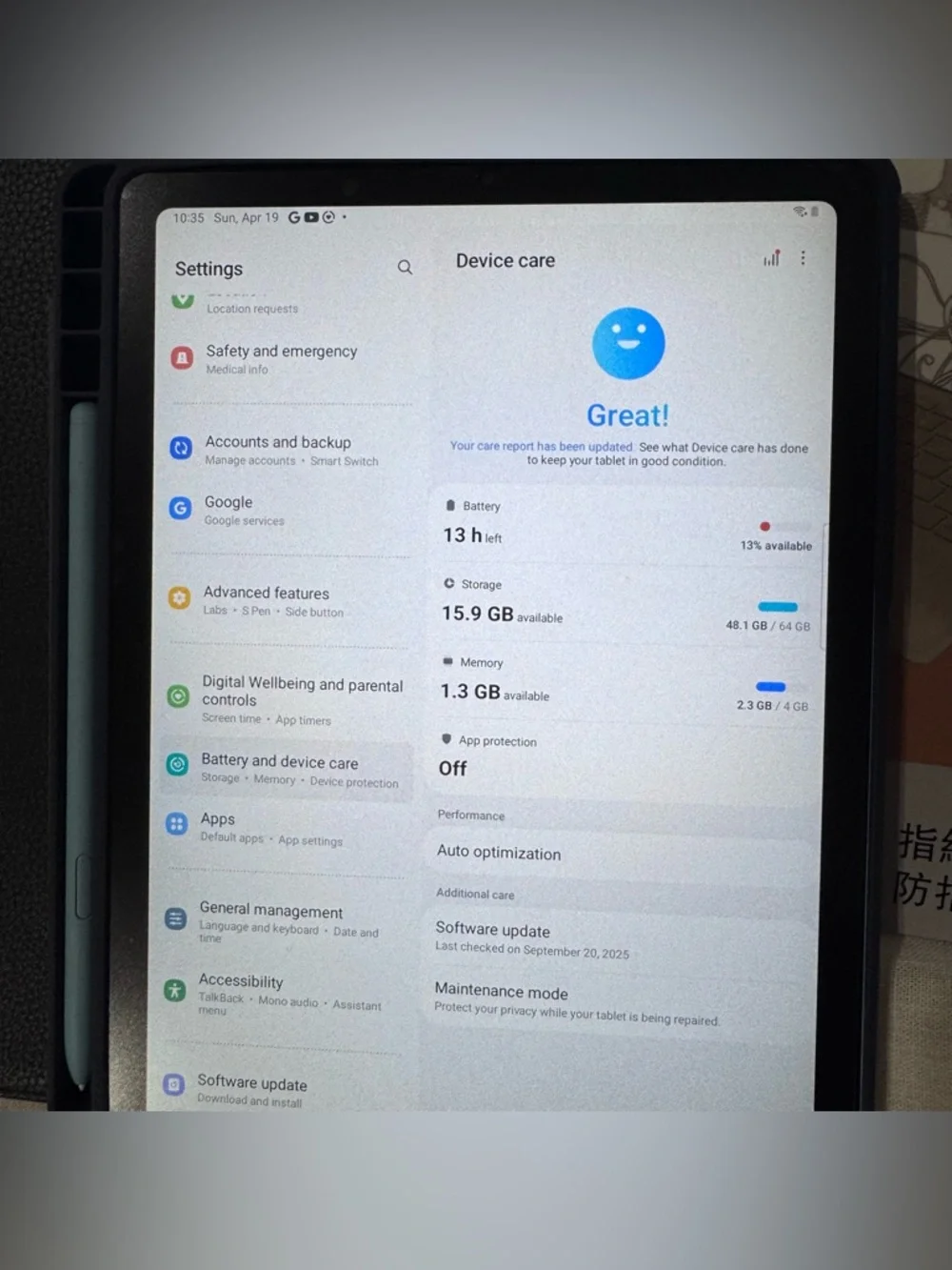Samsung Galaxy Tab S6 Lite - Angora Blue
